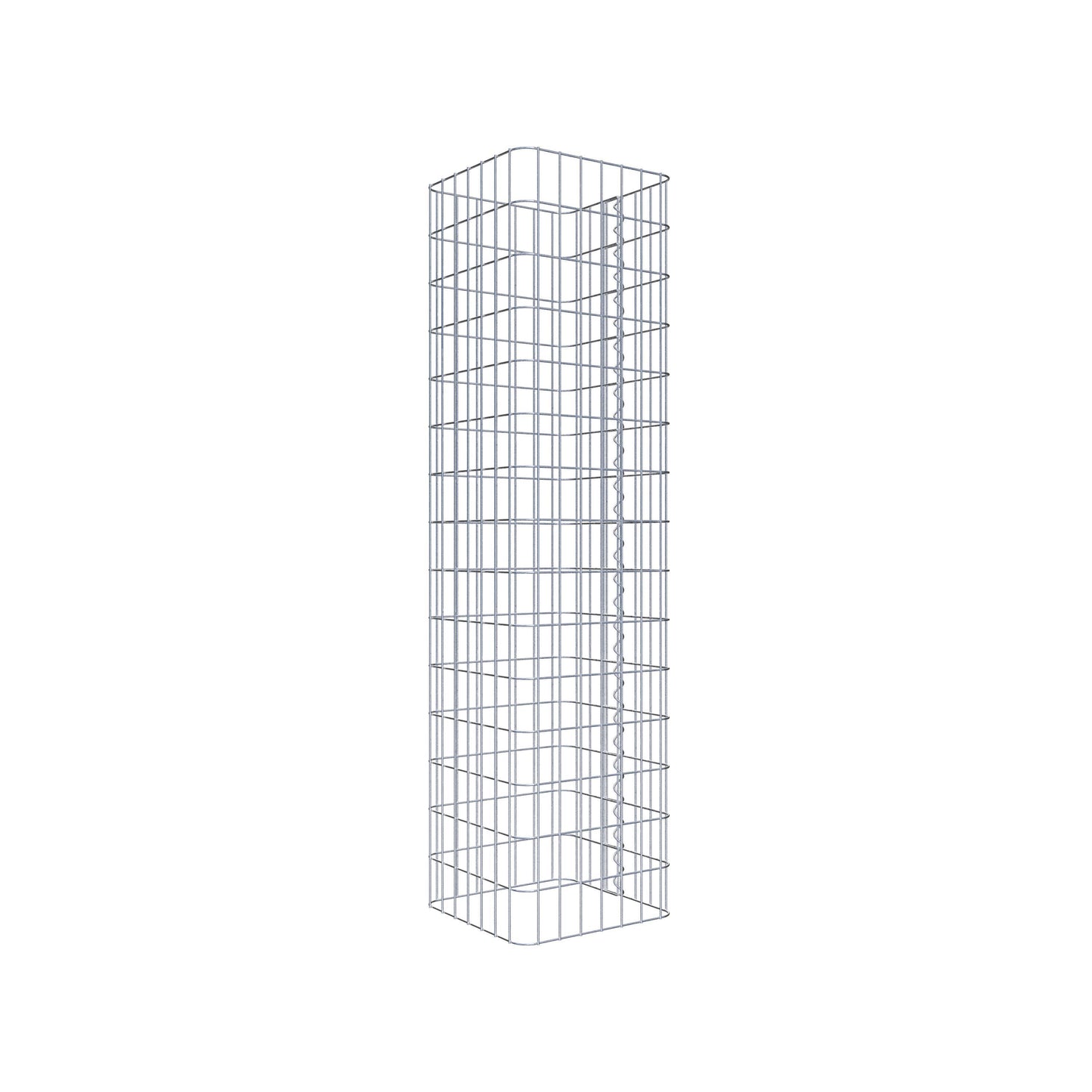 Gabion column 37 x 37 cm, MW 5 x 10 cm square