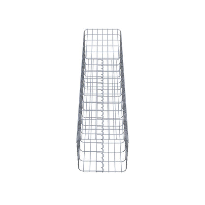 Gabion column 37 x 37 cm, MW 5 x 10 cm square