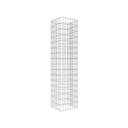 Gabion column 37 x 37 cm, MW 5 x 10 cm square