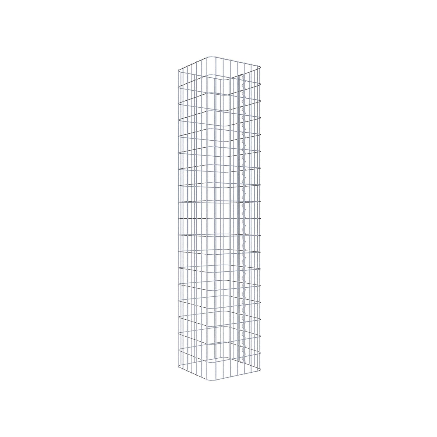 Gabion column 37 x 37 cm, MW 5 x 10 cm square