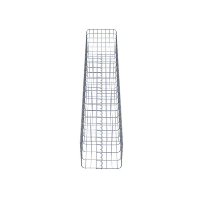 Gabion column 37 x 37 cm, MW 5 x 10 cm square