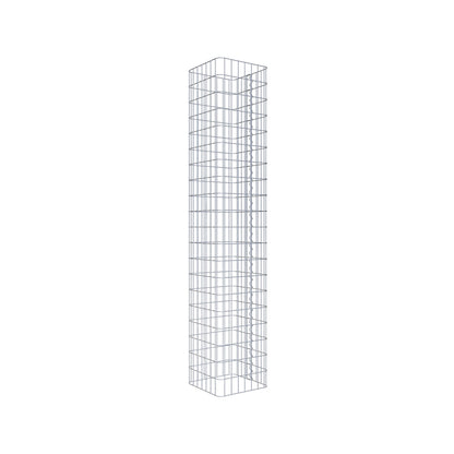 Gabion column 37 x 37 cm, MW 5 x 10 cm square