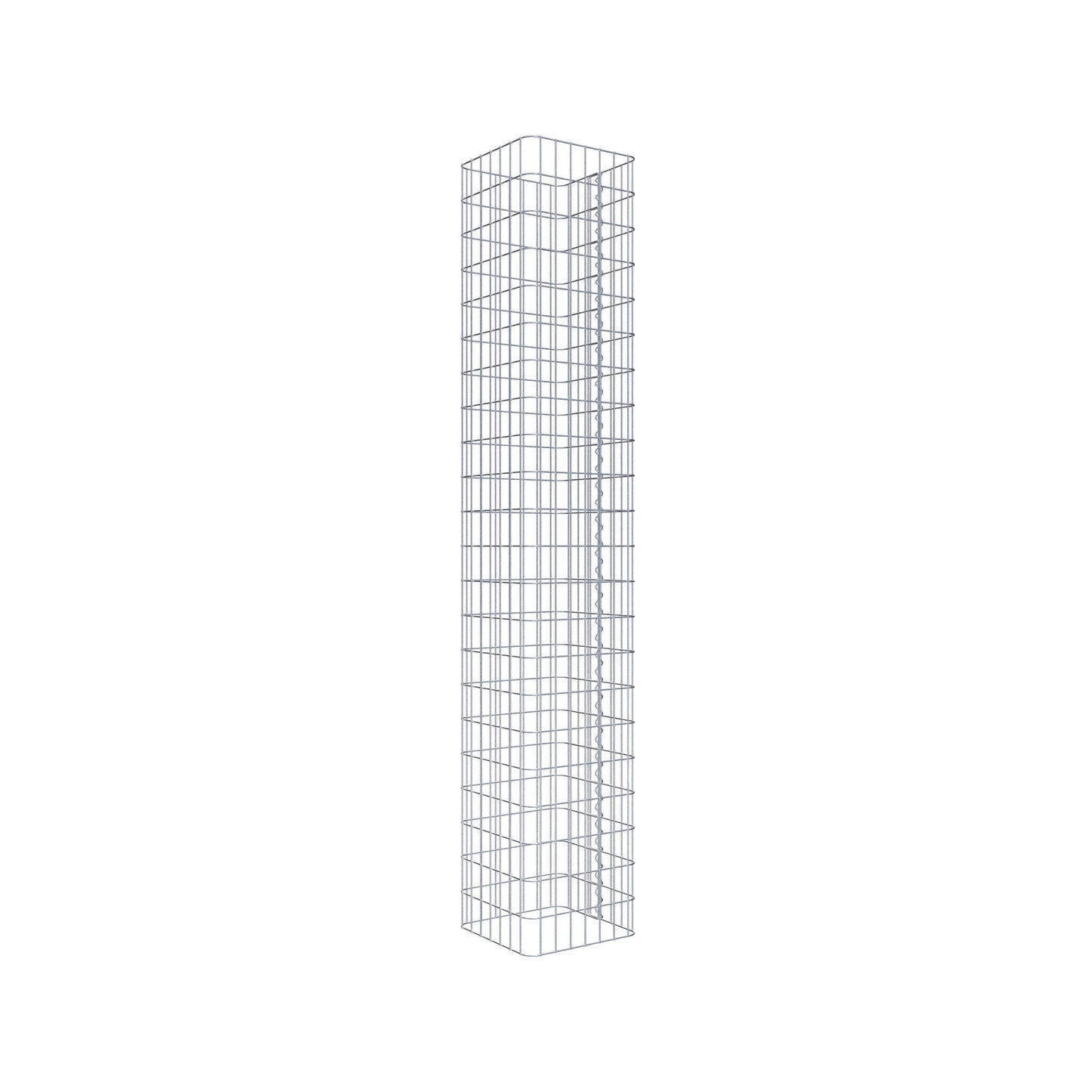Gabion column 37 x 37 cm, MW 5 x 10 cm square