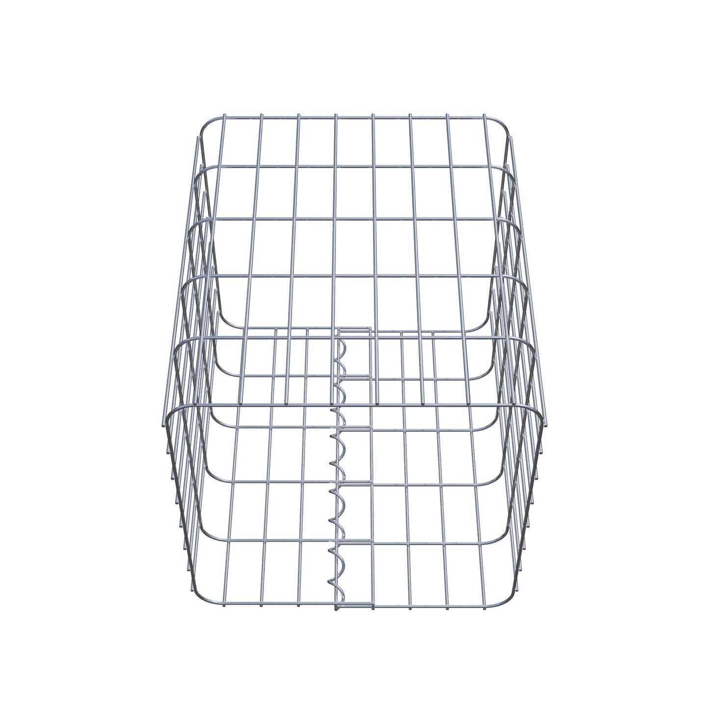 Coluna de gabião 42 x 42 cm, MW 5 x 10 cm quadrado