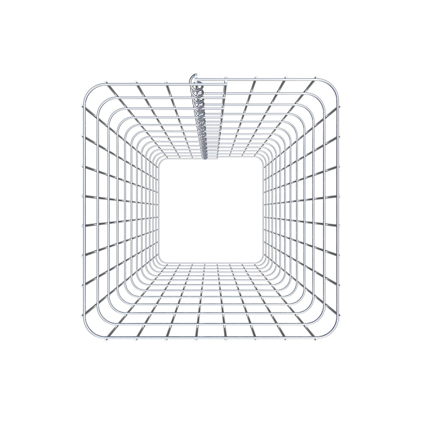Coluna de gabião 42 x 42 cm, MW 5 x 10 cm quadrado