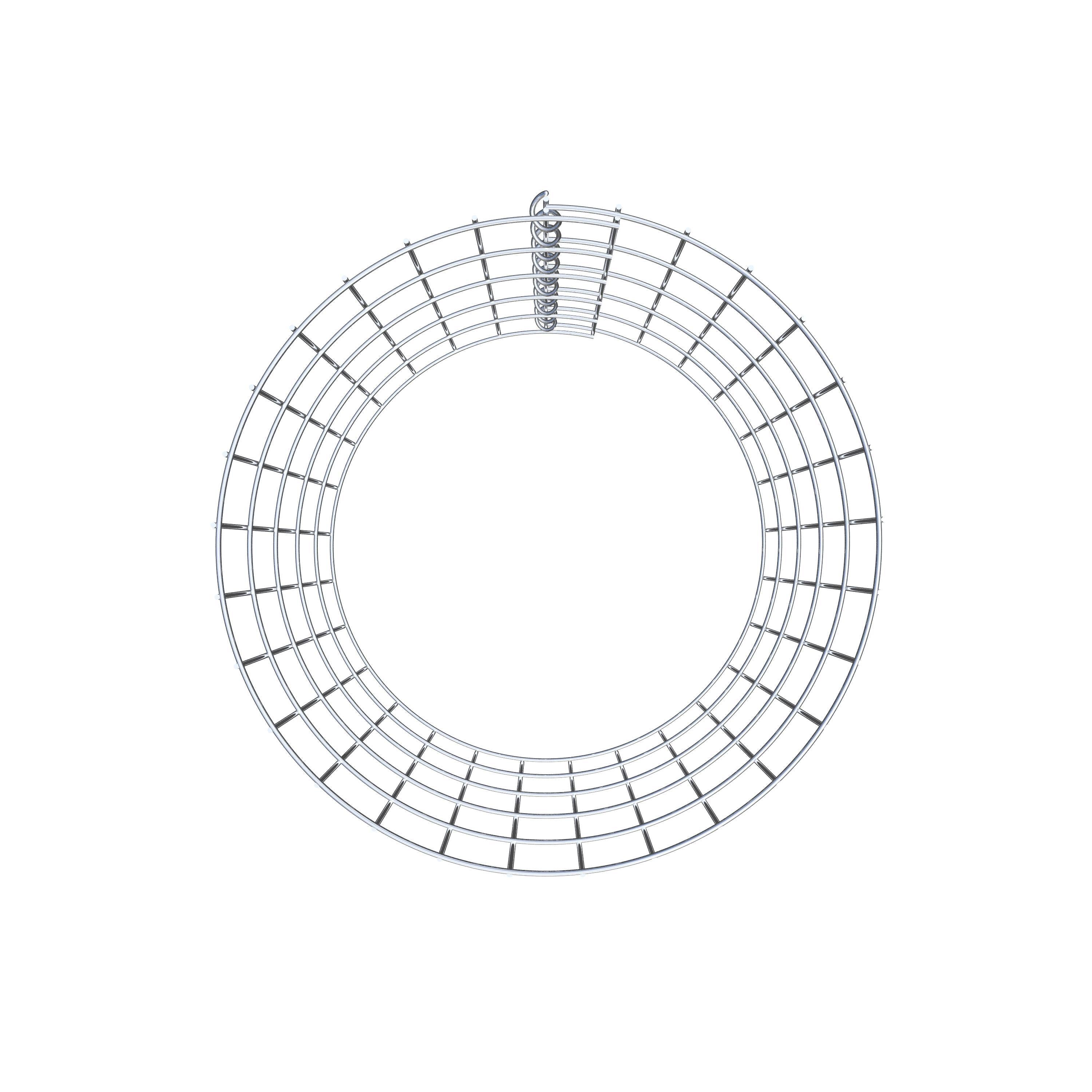 Schanskorf kolom diameter 47 cm, MW 5 x 10 cm rond