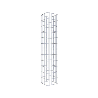 Gabion column 22 x 22 cm, MW 5 x 10 cm square