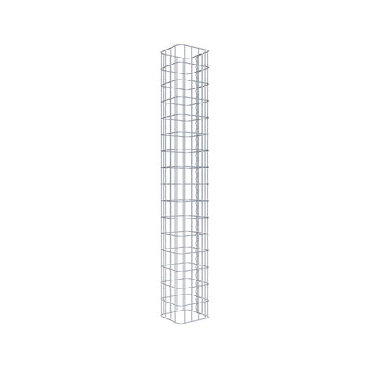Gabion column 22 x 22 cm, MW 5 x 10 cm square