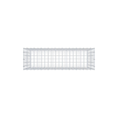 Gabbione 100 cm x 80 cm x 30 cm (L x H x P), maglia 5 cm x 10 cm, anello a C