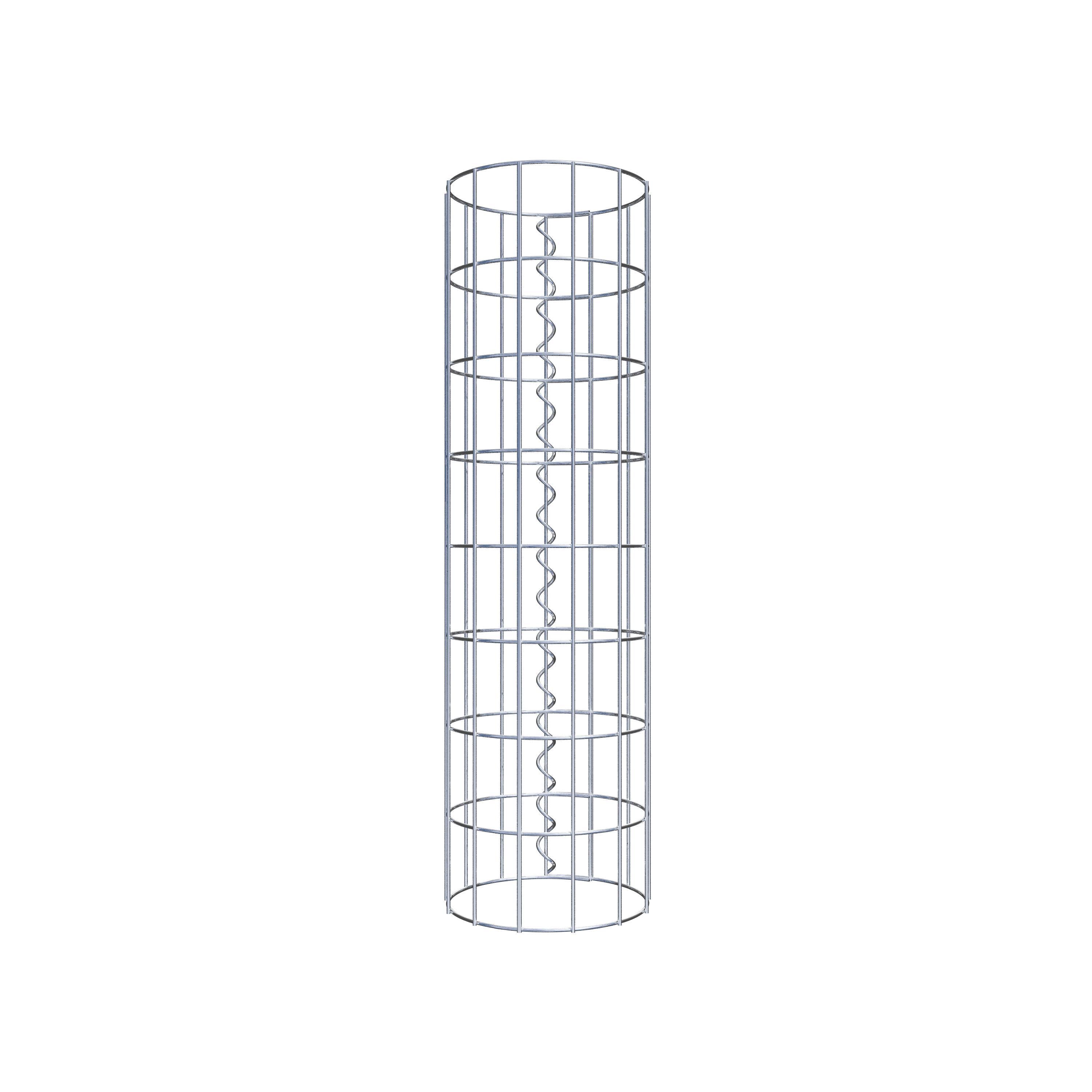 Gabionensäule rund 22 cm Durchmesser, 80  cm Höhe, Maschenweite 5 cm x 10 cm