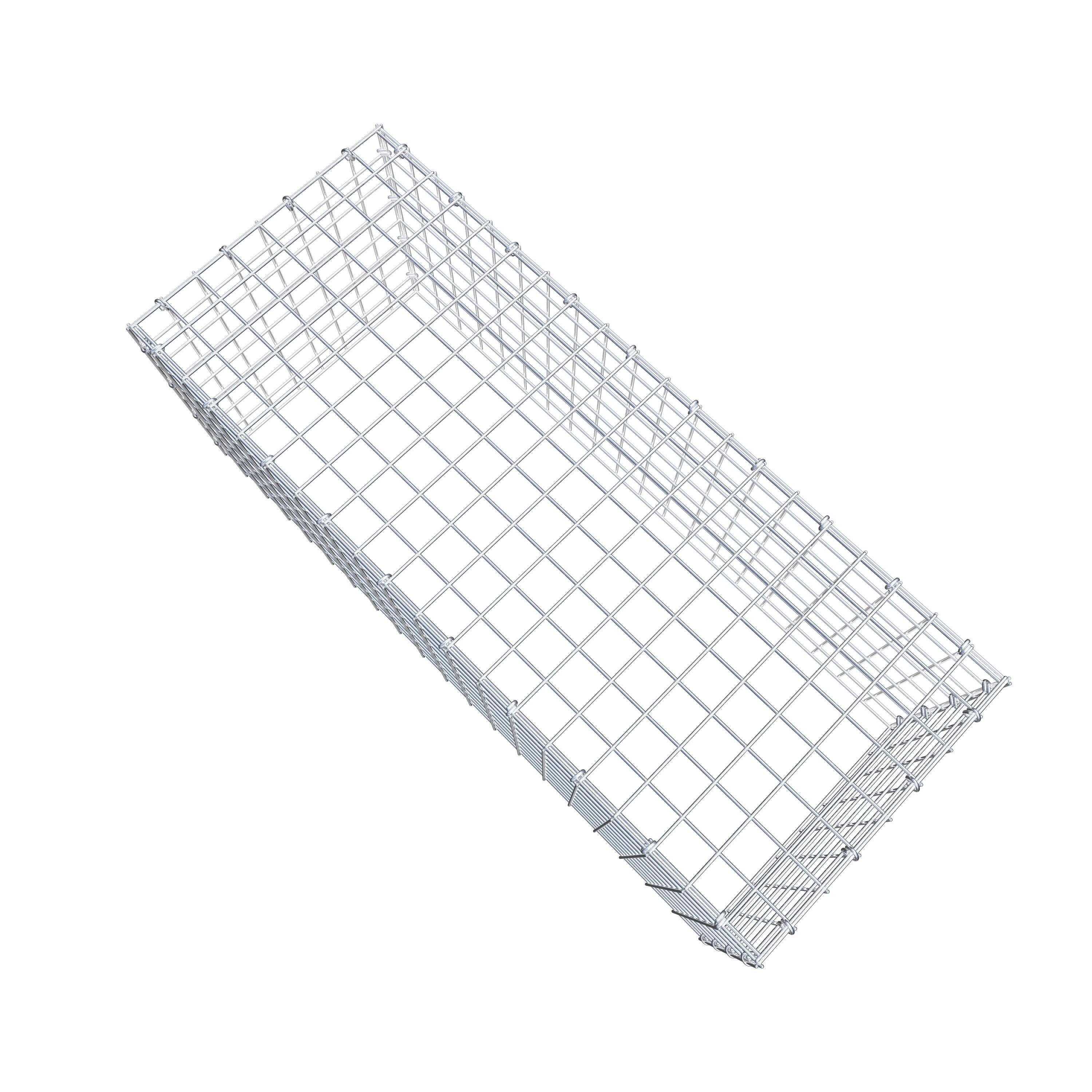 Anbaugabione Typ 3 100 cm x 40 cm x 40 cm (L x H x T), Maschenweite 5 cm x 5 cm, C-Ring