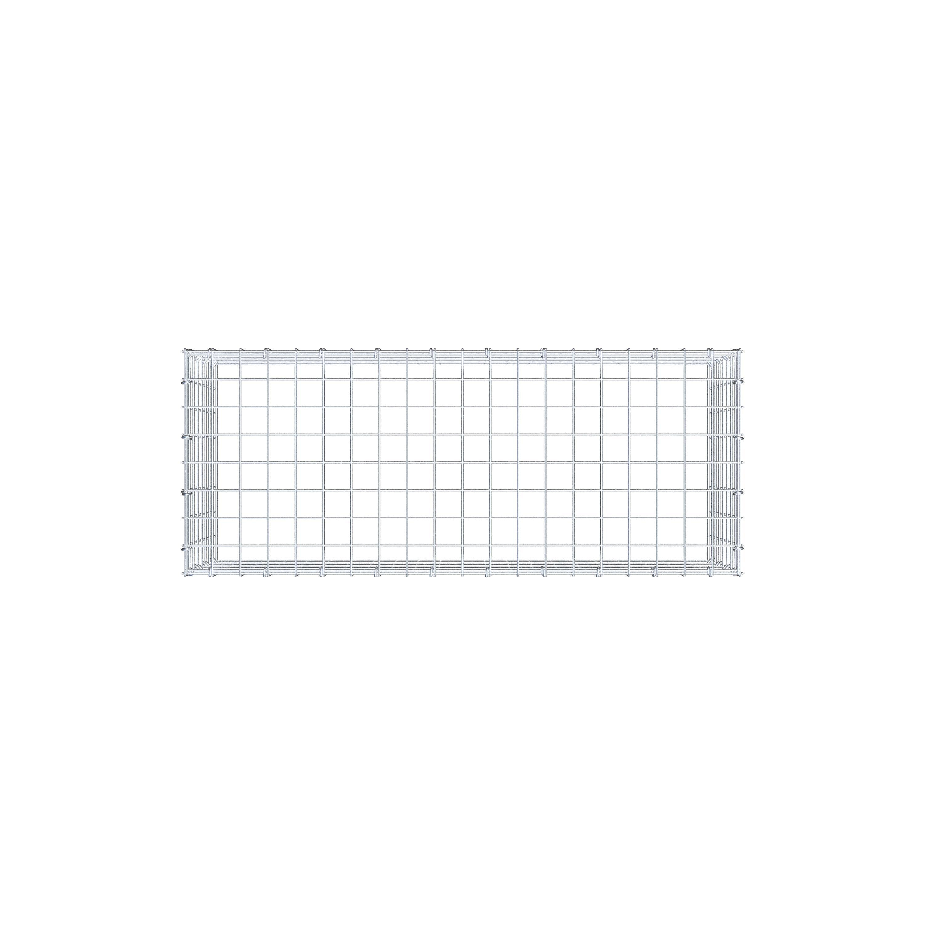 Anbaugabione Typ 3 100 cm x 40 cm x 40 cm (L x H x T), Maschenweite 5 cm x 5 cm, C-Ring