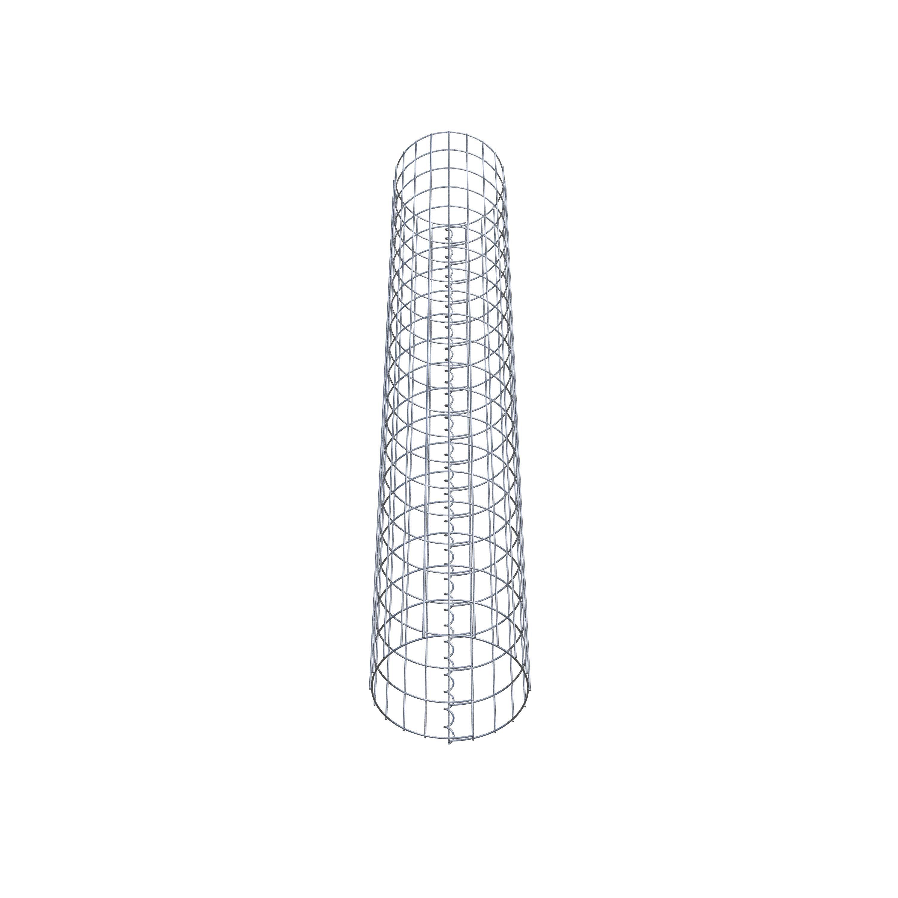 Gabionensäule rund 32 cm Durchmesser, 200 cm Höhe, Maschenweite 5 cm x 10 cm