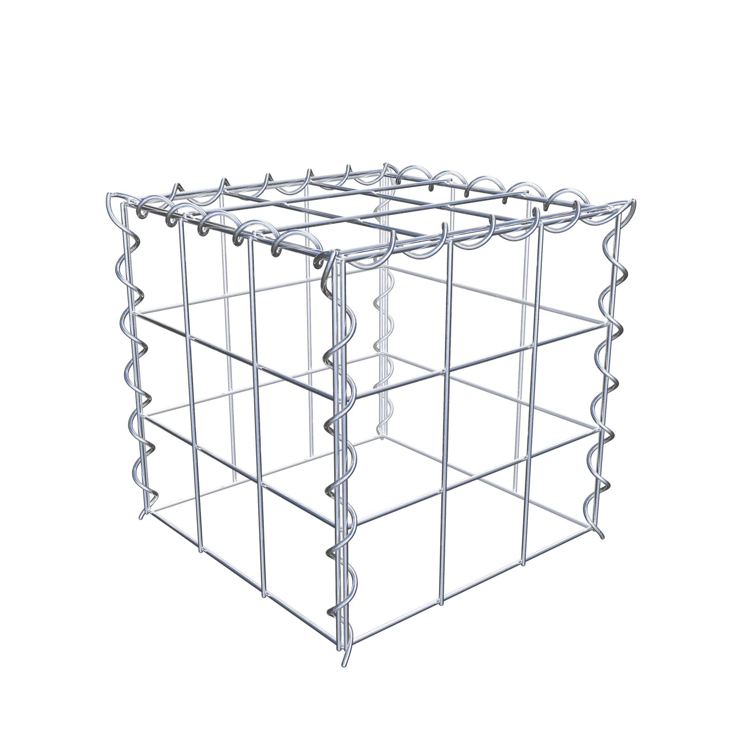 Gabião tipo 3 30 cm x 30 cm x 30 cm (C x A x P), malhagem 10 cm x 10 cm, espiral