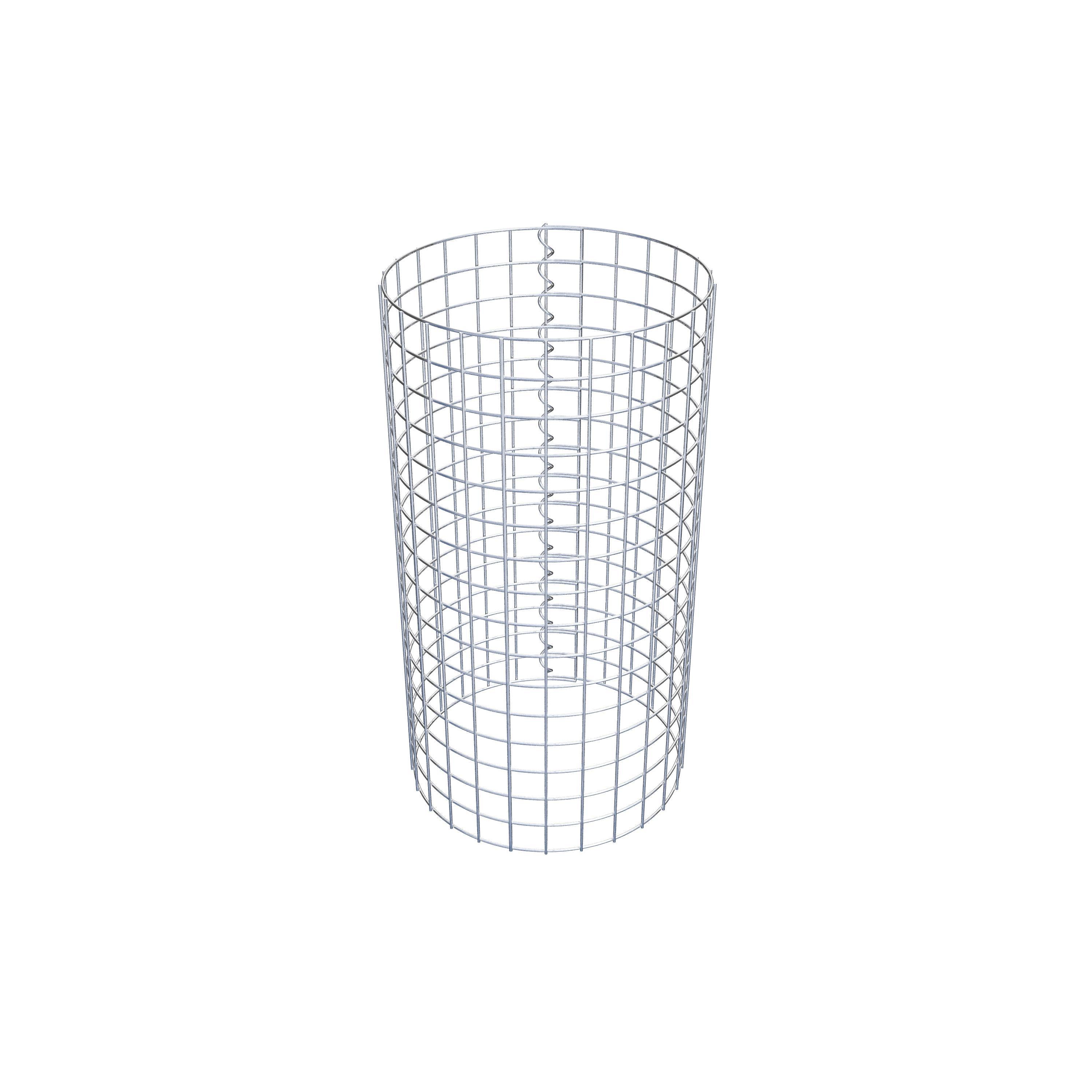 Coluna de gabião diâmetro 42 cm MW 5 x 5 cm redondo