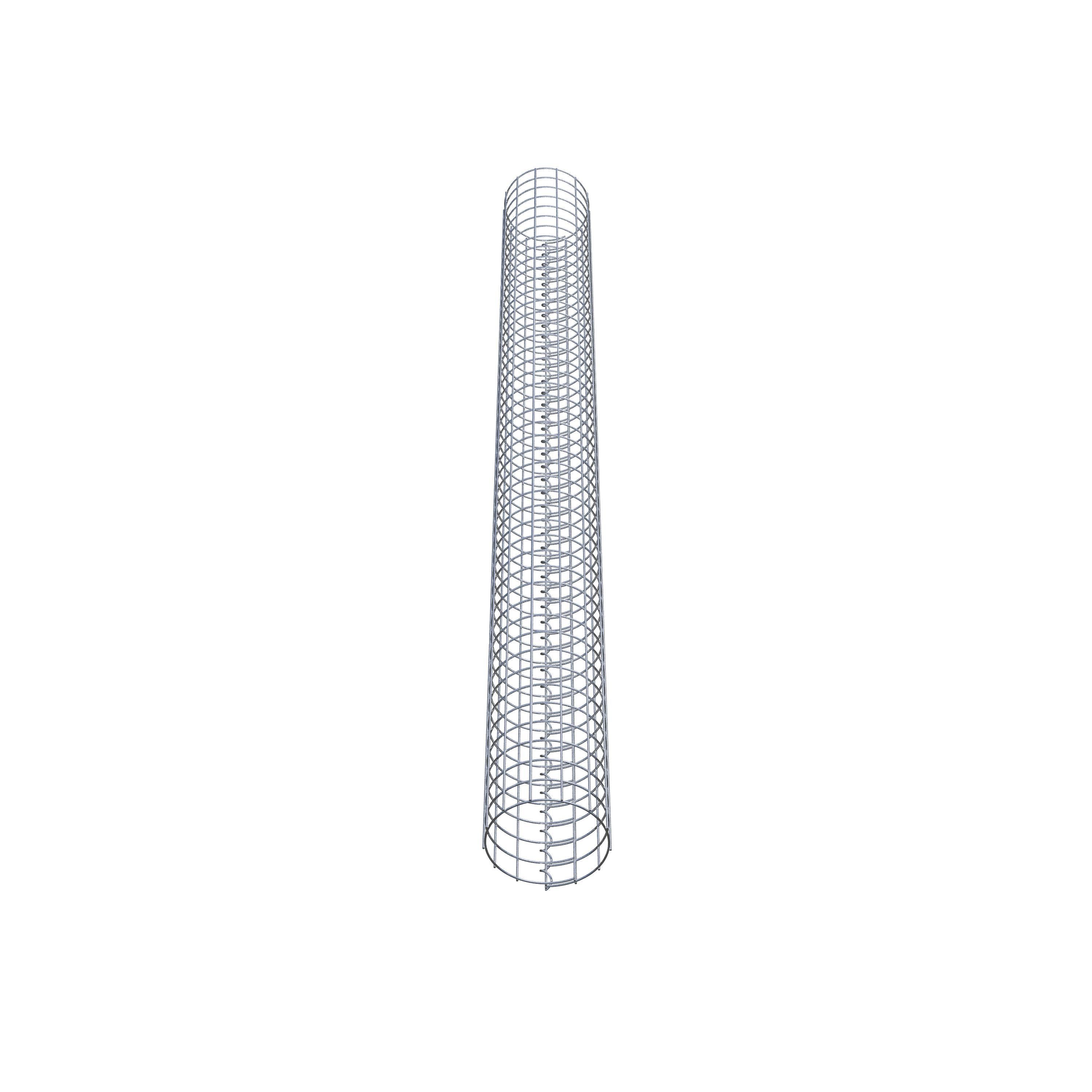 Coluna de gabião diâmetro 22 cm MW 5 x 5 cm redondo