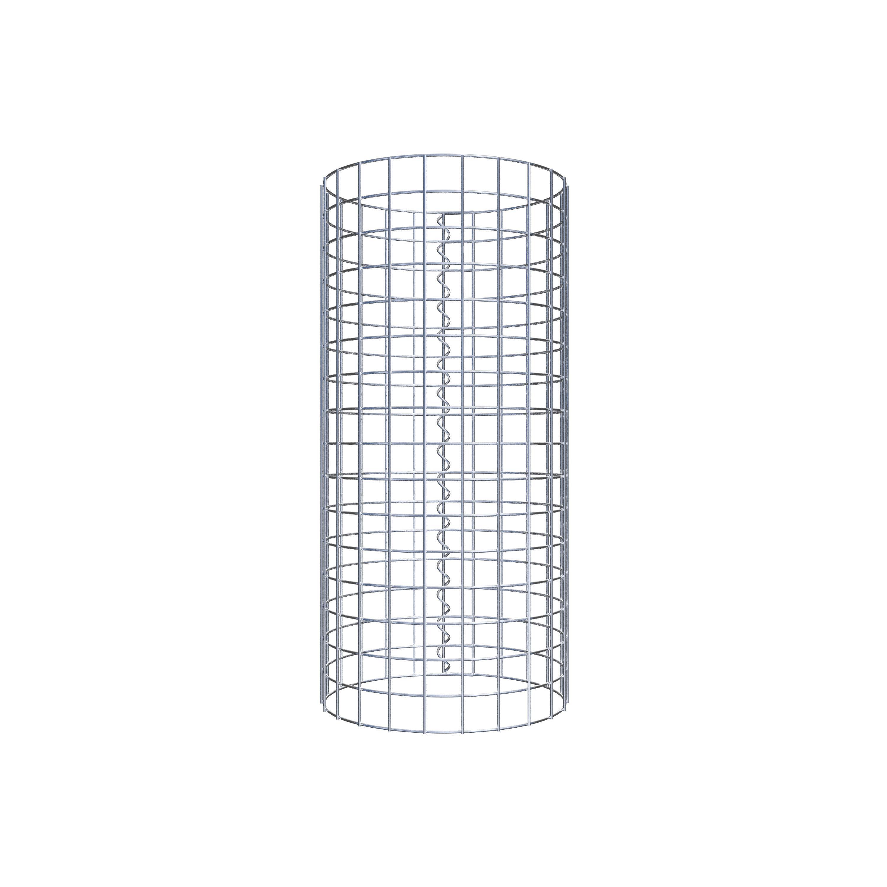 Coluna de gabião diâmetro 37 cm MW 5 x 5 cm redondo