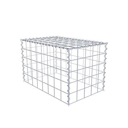 Gabion rapporté type 3 80 cm x 50 cm x 50 cm (L x H x P), mailles 10 cm x 10 cm, spirale