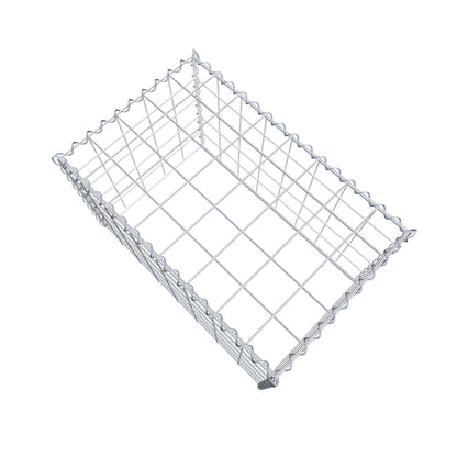 Gabion rapporté type 3 80 cm x 50 cm x 50 cm (L x H x P), mailles 10 cm x 10 cm, spirale