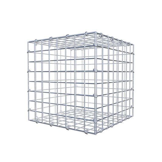 Gabion 40 cm x 40 cm x 40 cm (L x H x P), mailles 5 cm x 5 cm, anneau en C