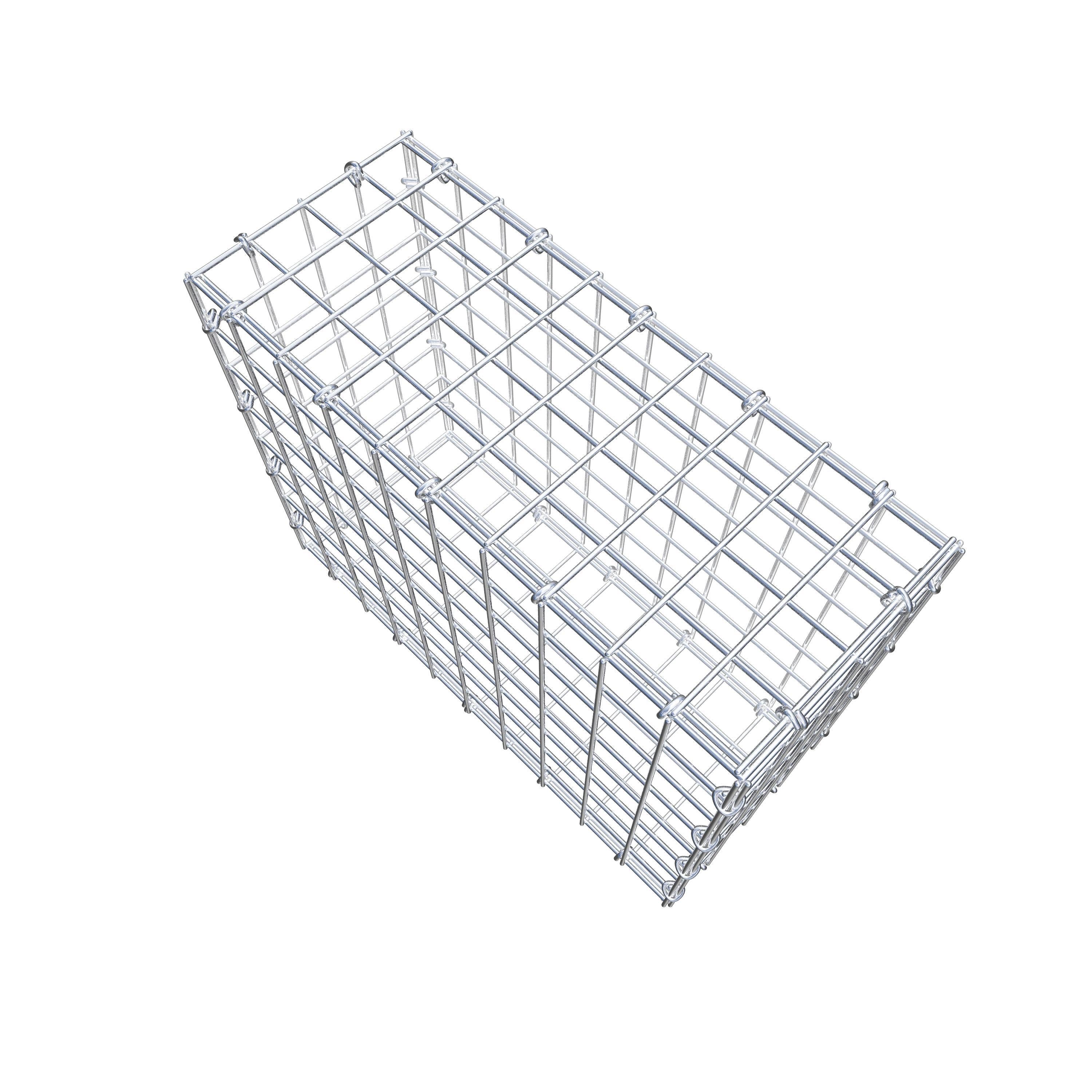 Gabione 50 cm x 40 cm x 20 cm (L x H x T), Maschenweite 5 cm x 5 cm, C-Ring