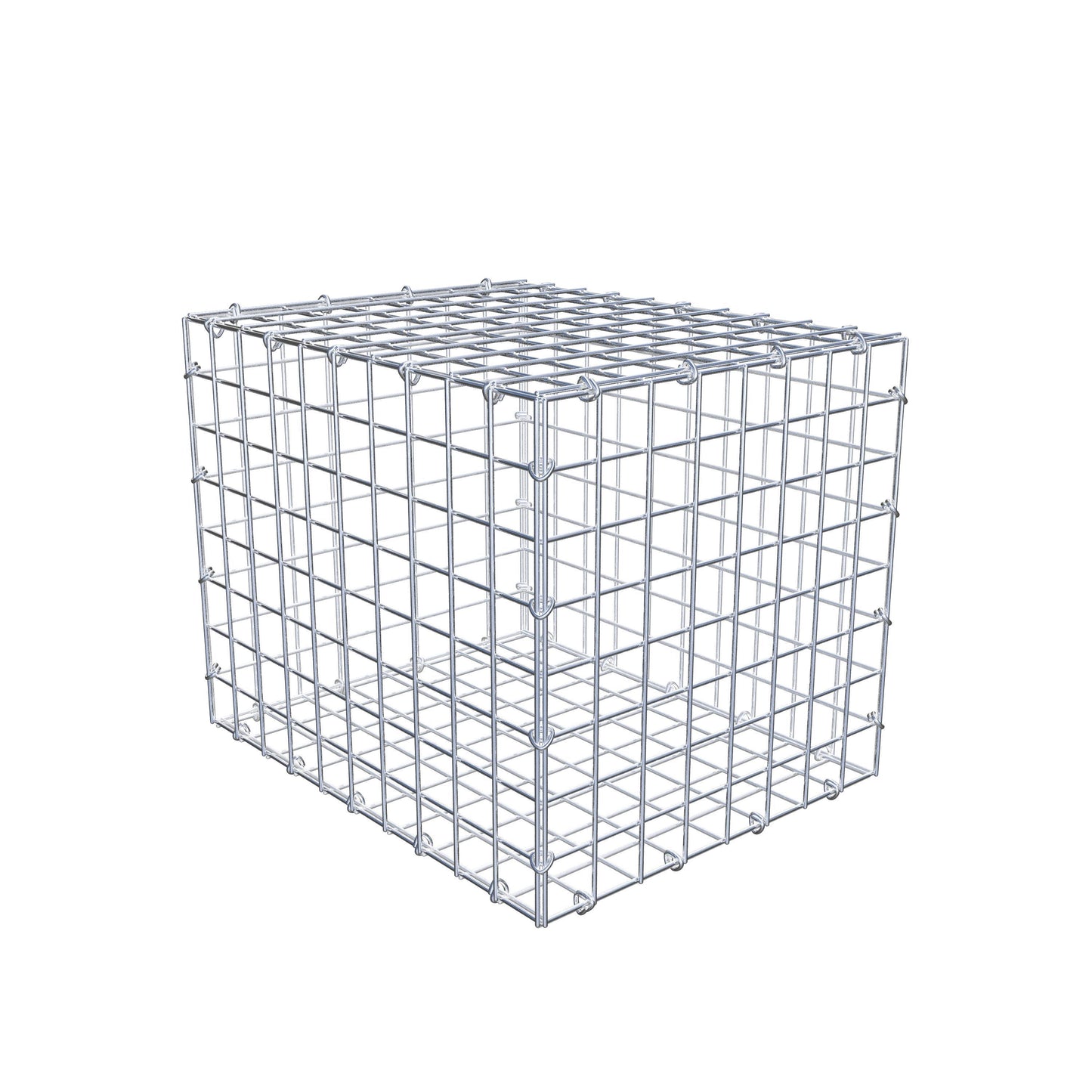 Gabion 50 cm x 40 cm x 40 cm (L x H x P), mailles 5 cm x 5 cm, anneau en C