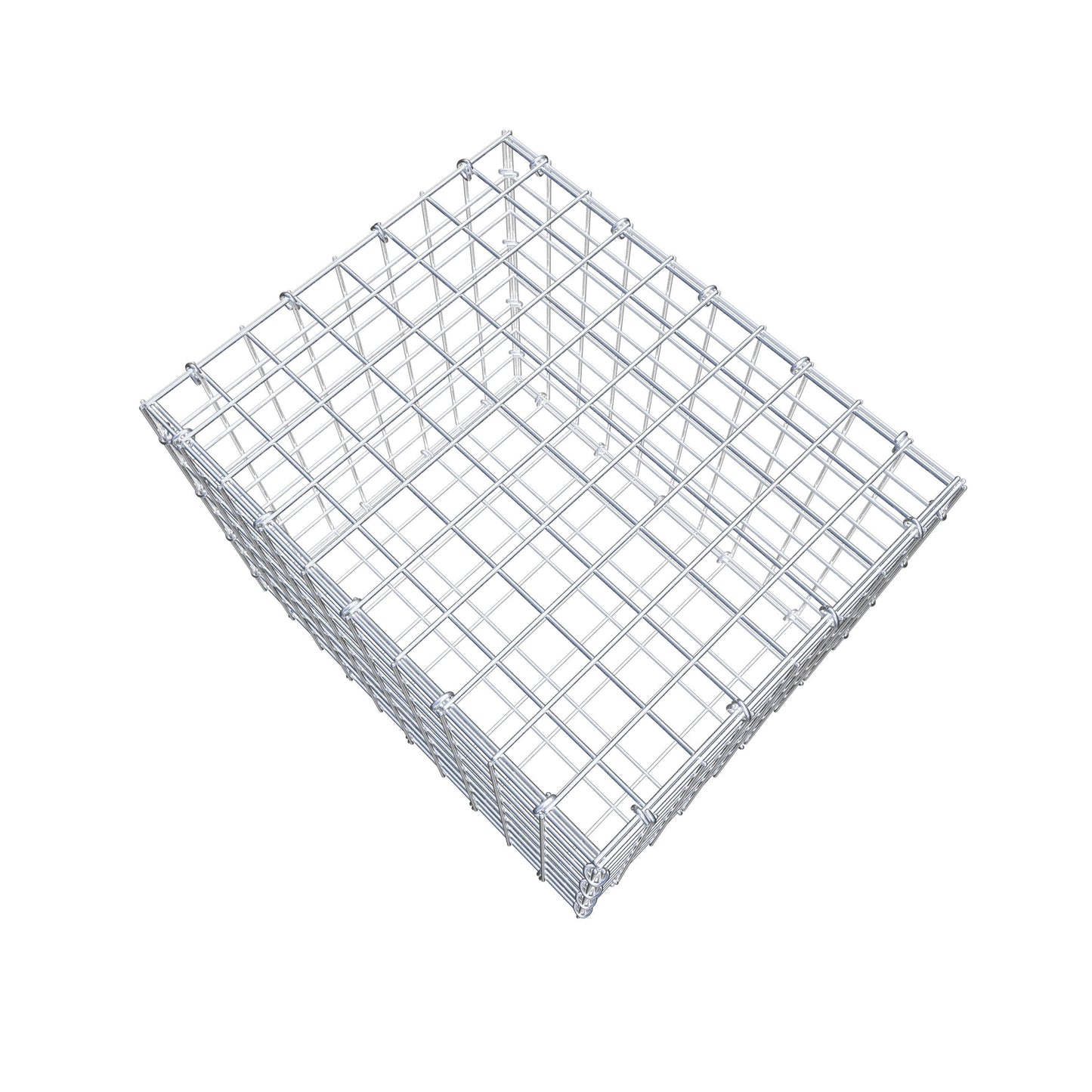 Gabion 50 cm x 40 cm x 40 cm (L x H x P), mailles 5 cm x 5 cm, anneau en C