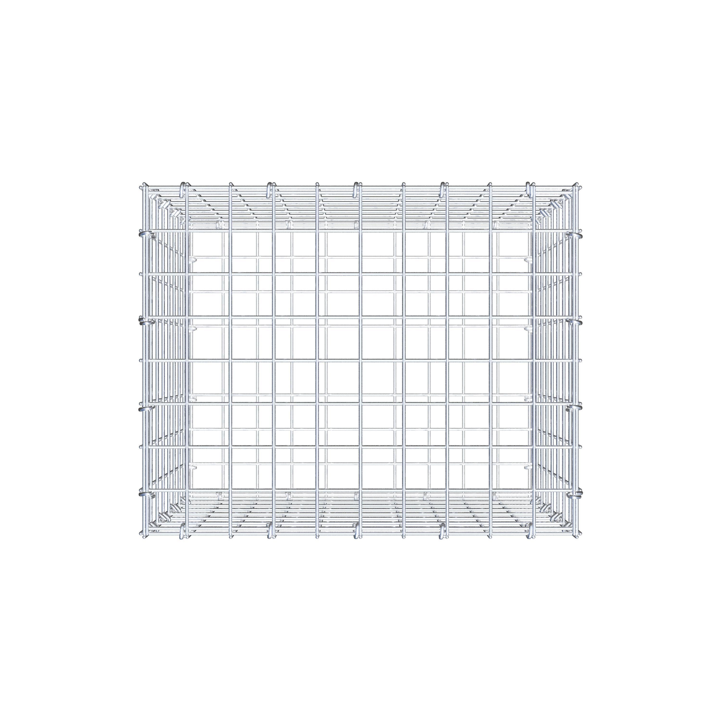 Gabione 50 cm x 40 cm x 40 cm (L x H x T), Maschenweite 5 cm x 5 cm, C-Ring