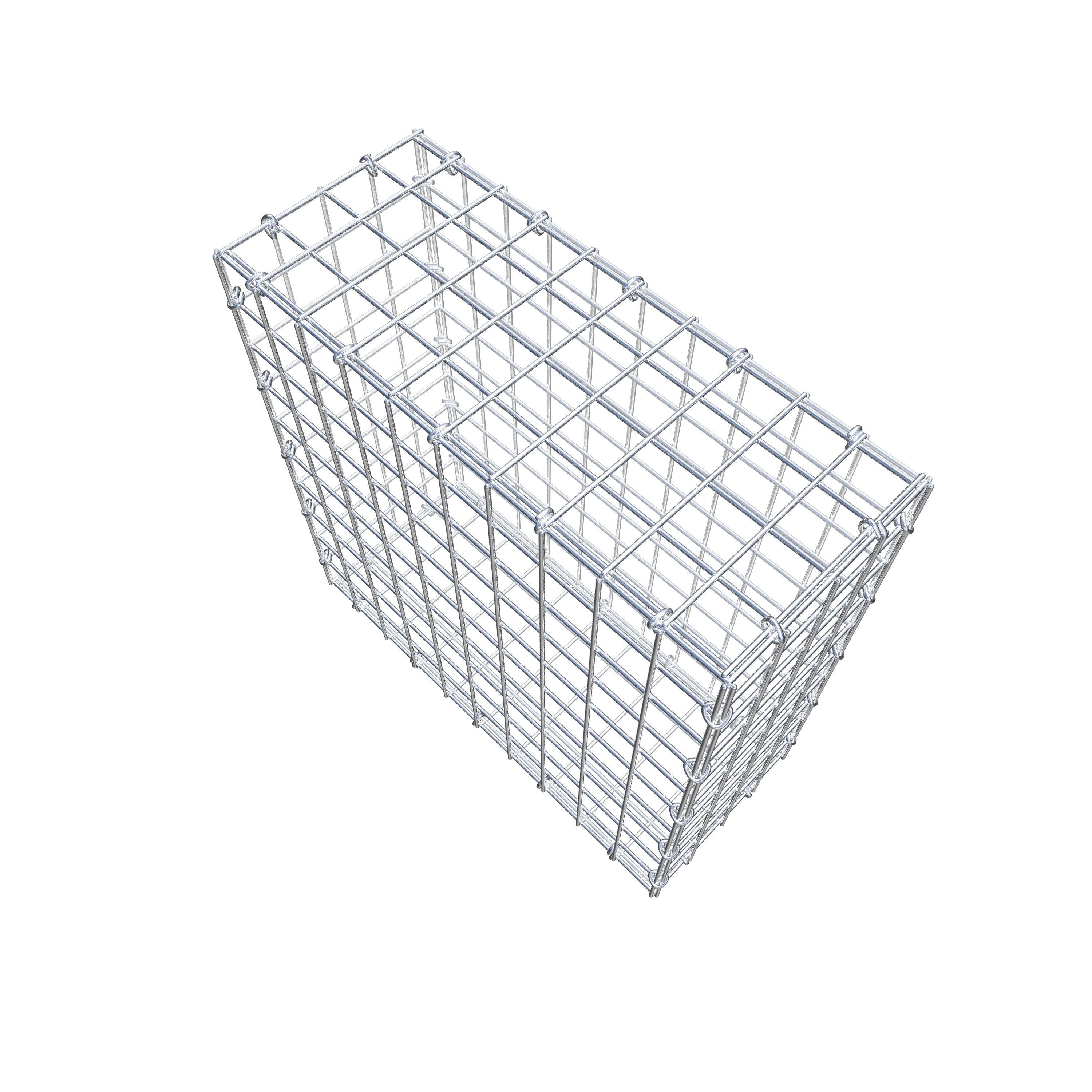 Schanskorf 50 cm x 50 cm x 20 cm (L x H x D), maaswijdte 5 cm x 5 cm, C-ring