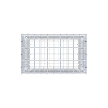 Gabbione 50 cm x 50 cm x 30 cm (L x H x P), maglia 5 cm x 5 cm, anello a C