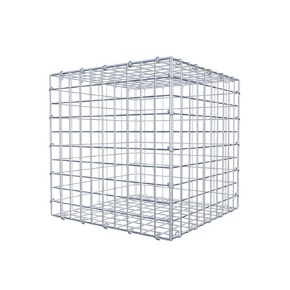 Gabion 50 cm x 50 cm x 50 cm (L x H x P), mailles 5 cm x 5 cm, anneau en C