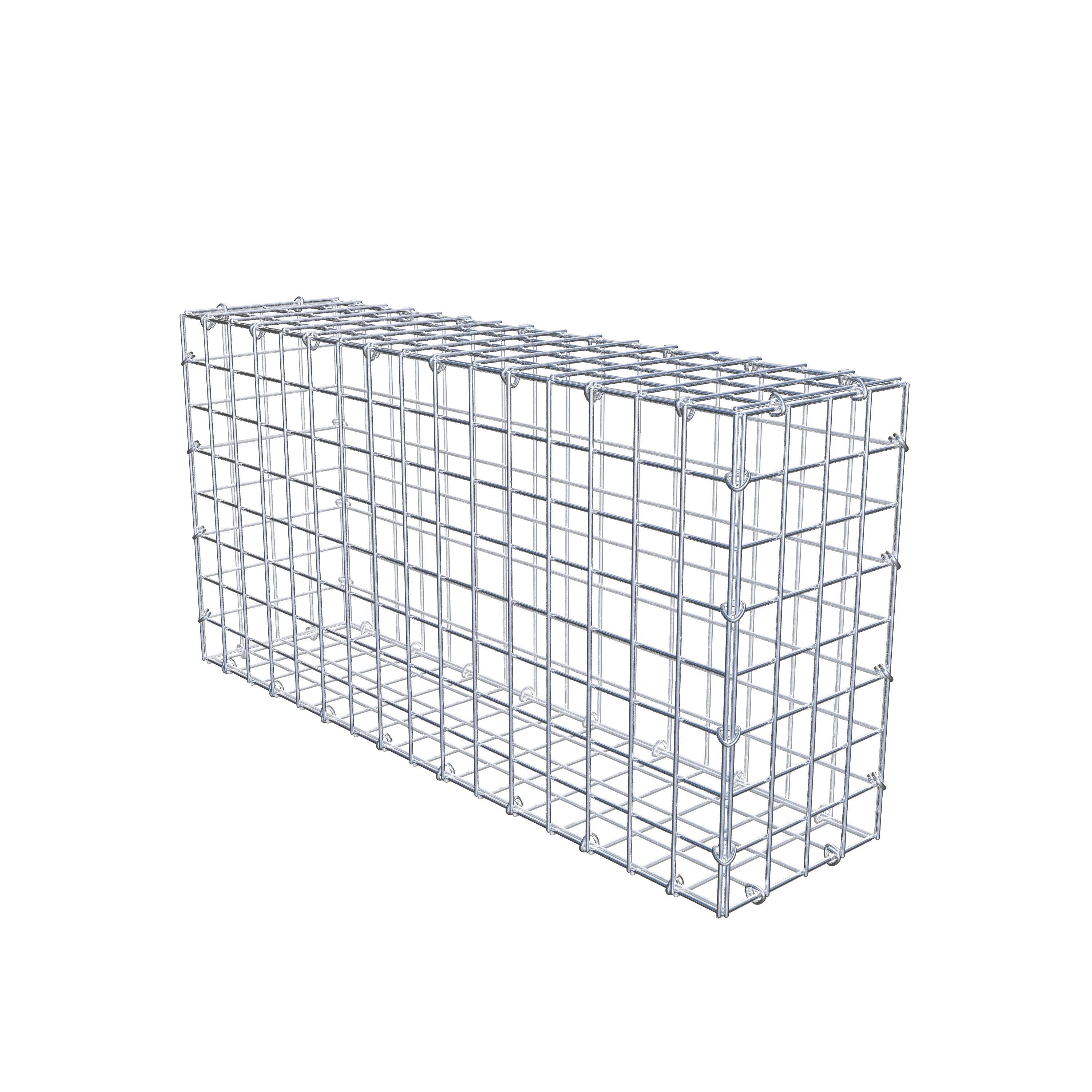 Gabion 80 cm x 40 cm x 20 cm (L x H x D), maskestørrelse 5 cm x 5 cm, C-ring