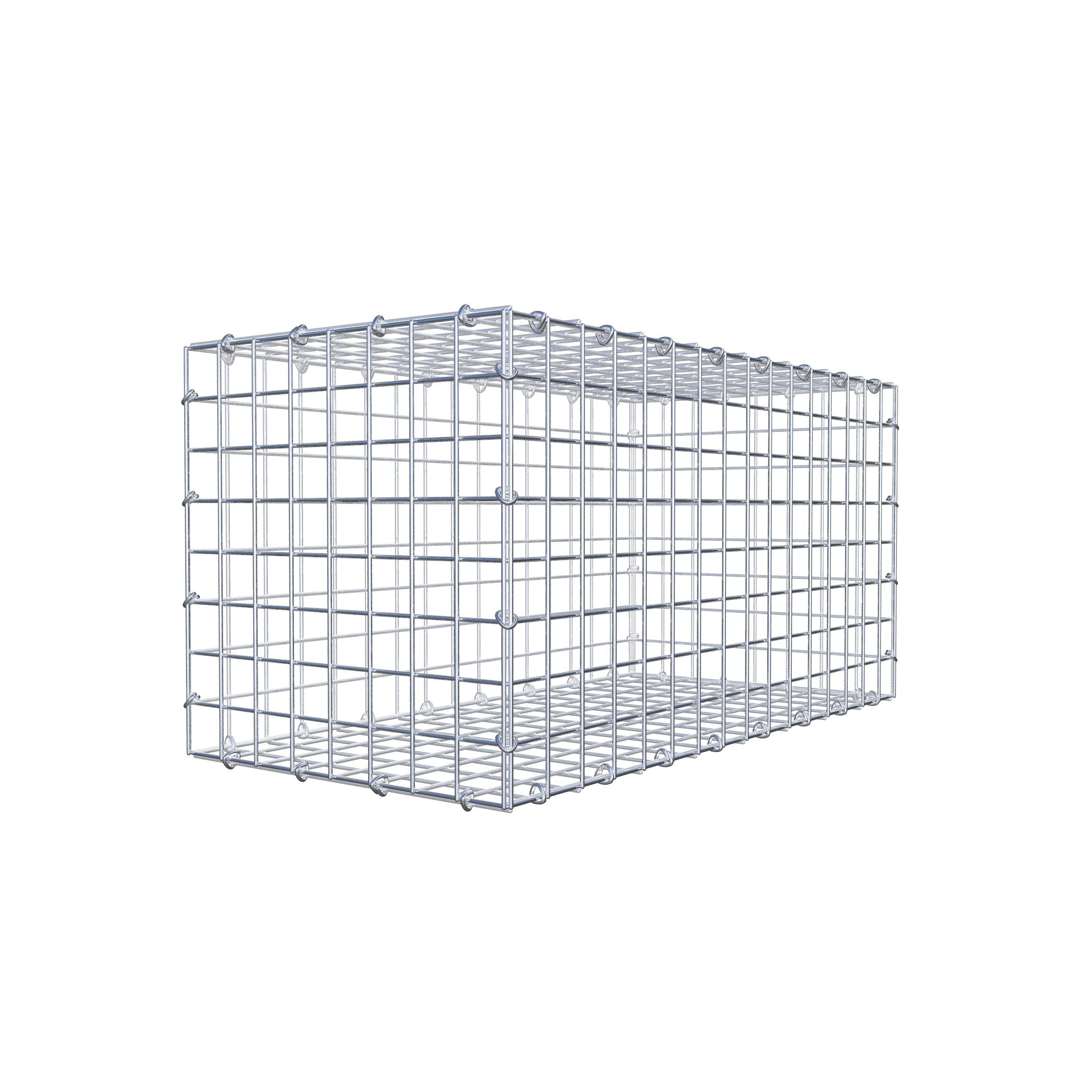 Gabion 80 cm x 40 cm x 40 cm (L x H x D), maskstorlek 5 cm x 5 cm, C-ring