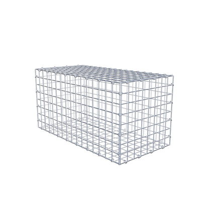 Gabion 80 cm x 40 cm x 40 cm (L x H x P), mailles 5 cm x 5 cm, anneau en C