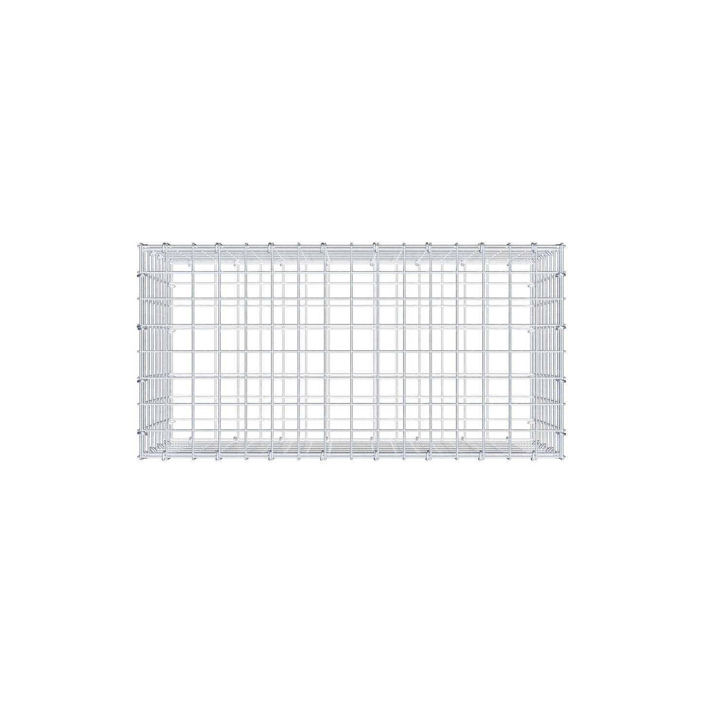 Gabion 80 cm x 40 cm x 40 cm (L x H x P), mailles 5 cm x 5 cm, anneau en C