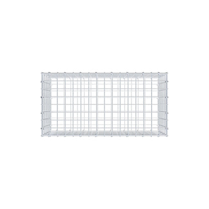 Gabion 80 cm x 40 cm x 40 cm (L x H x P), mailles 5 cm x 5 cm, anneau en C