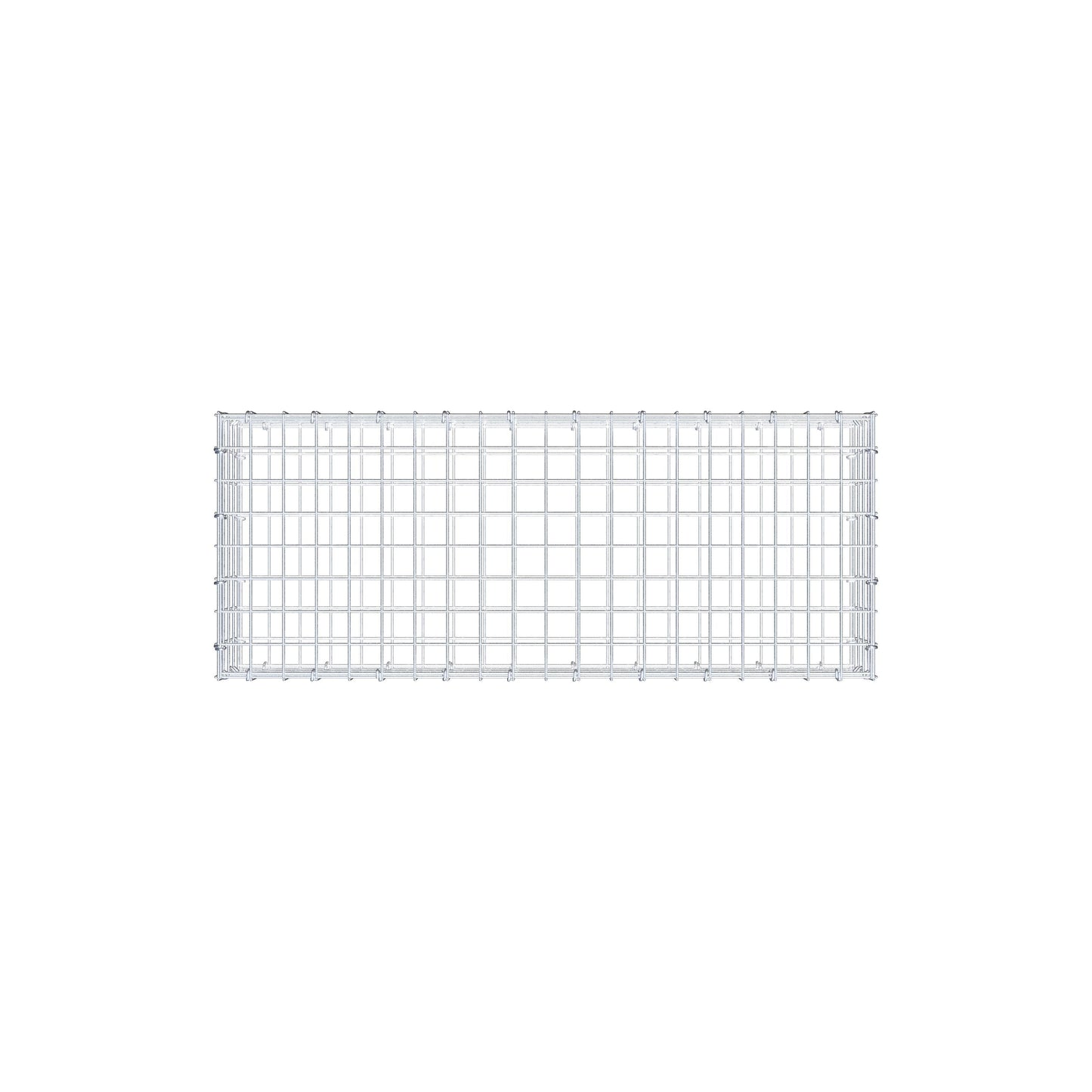 Gabion 100 cm x 20 cm x 40 cm (L x H x P), mailles 5 cm x 5 cm, anneau en C