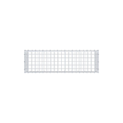 Gabion 100 cm x 30 cm x 30 cm (L x H x P), mailles 5 cm x 5 cm, anneau en C