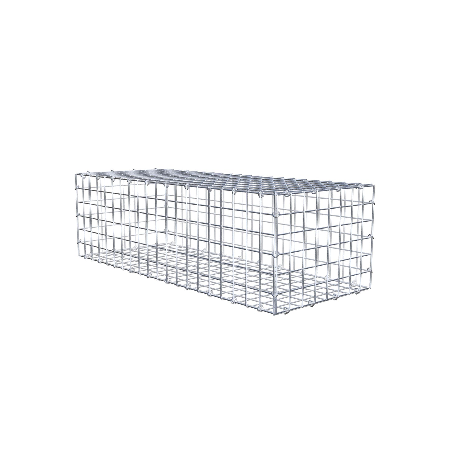 Gabion 100 cm x 30 cm x 40 cm (L x H x P), mailles 5 cm x 5 cm, anneau en C