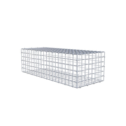 Gabion 100 cm x 30 cm x 40 cm (L x H x P), mailles 5 cm x 5 cm, anneau en C