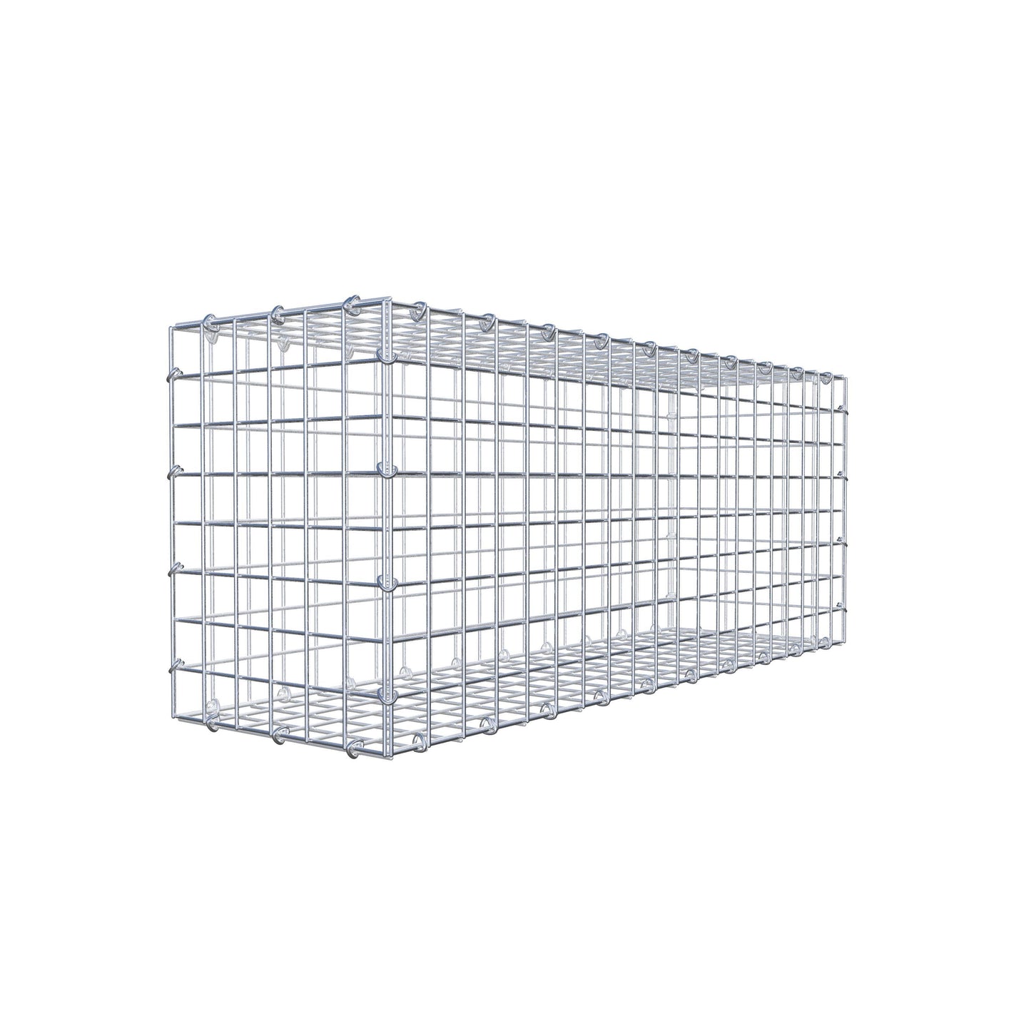 Gabion 100 cm x 40 cm x 30 cm (L x H x P), mailles 5 cm x 5 cm, anneau en C