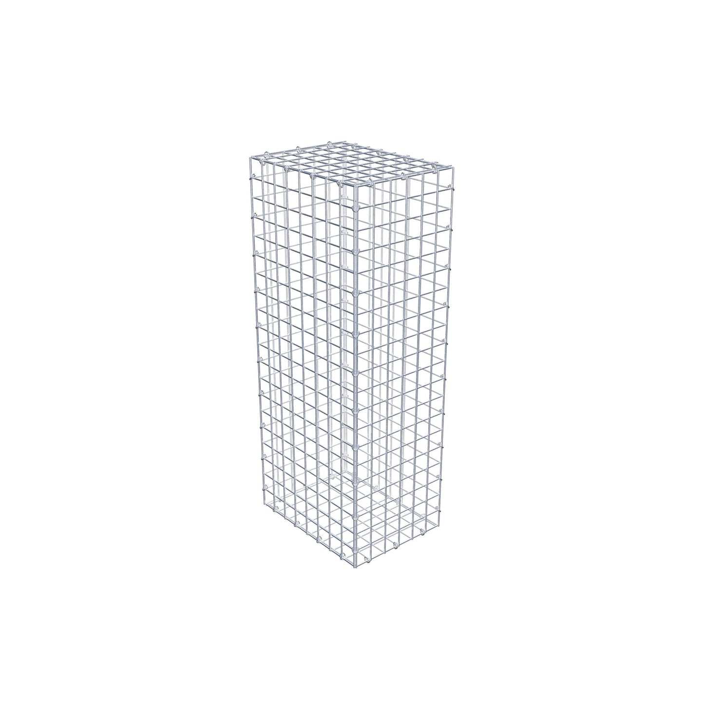 Gabion 100 cm x 40 cm x 30 cm (L x H x P), mailles 5 cm x 5 cm, anneau en C