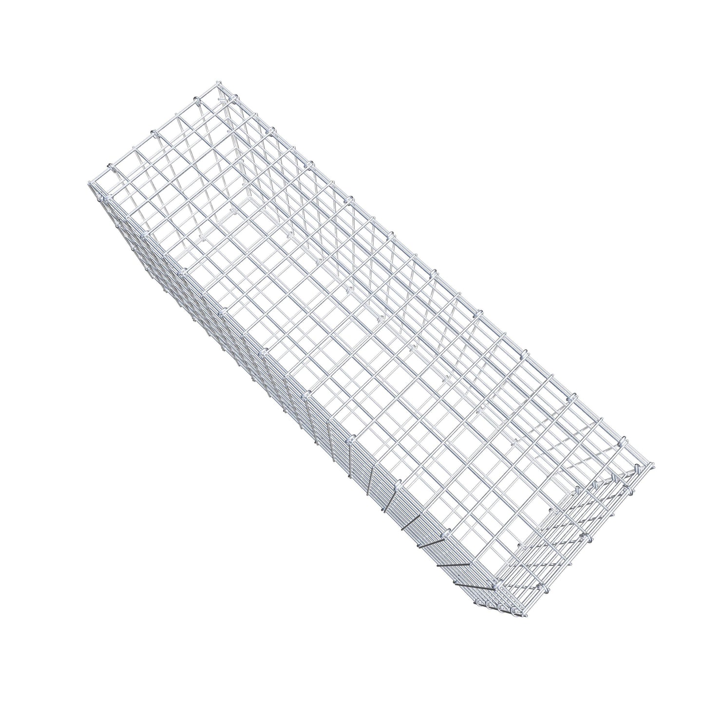 Gabion 100 cm x 40 cm x 30 cm (L x H x P), mailles 5 cm x 5 cm, anneau en C