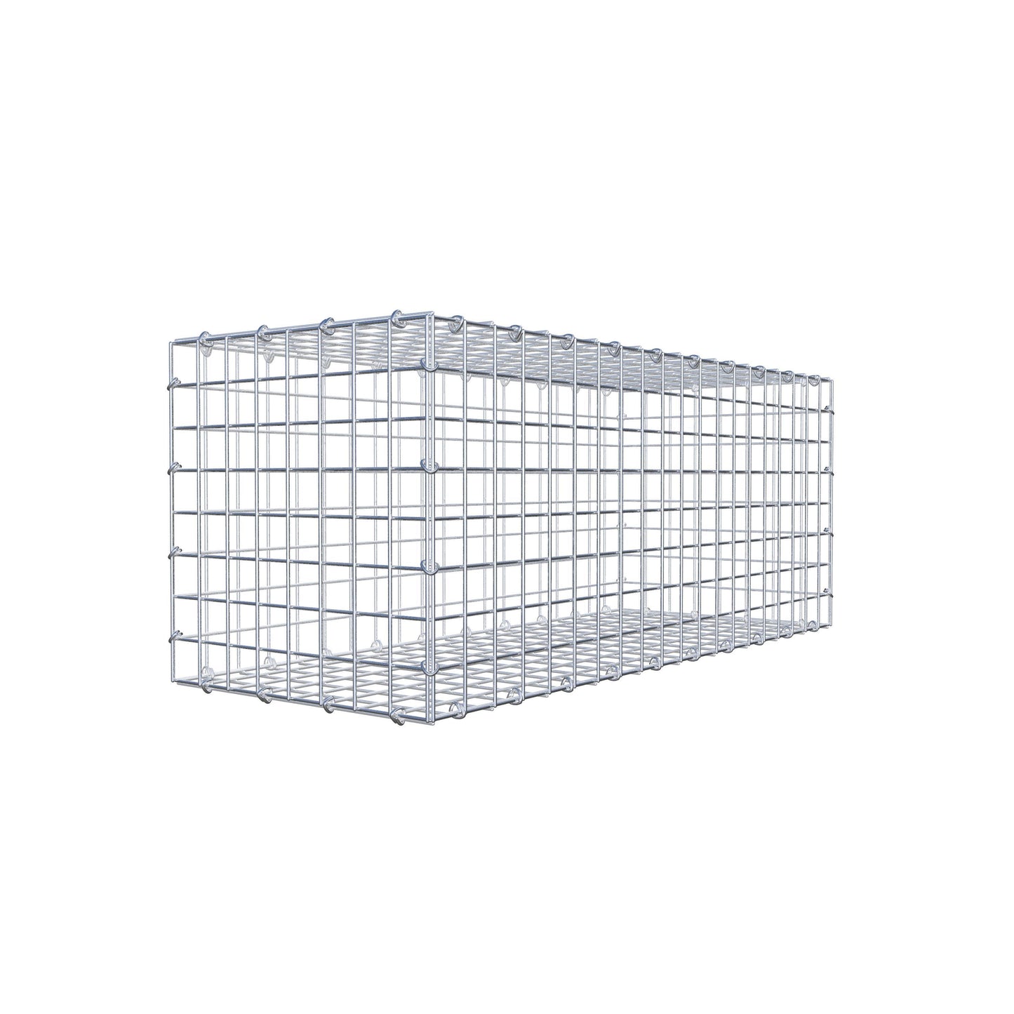 Gabion 100 cm x 40 cm x 40 cm (L x H x P), mailles 5 cm x 5 cm, anneau en C