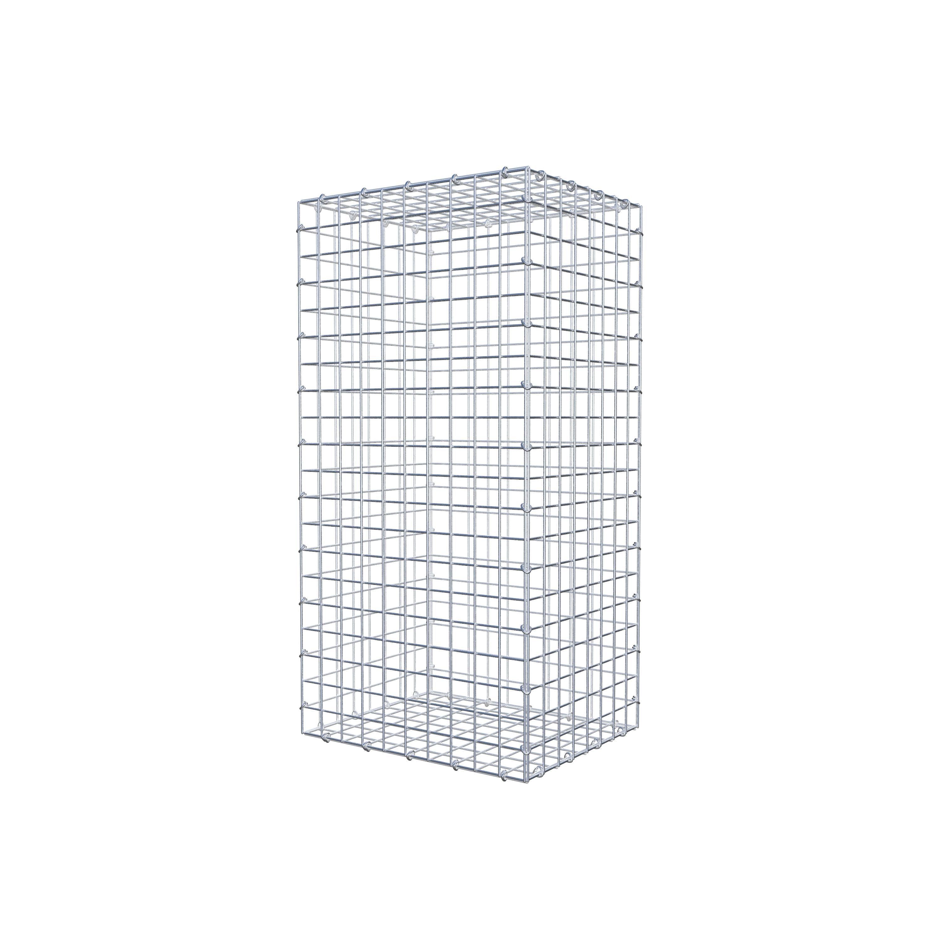 Gabion 100 cm x 40 cm x 50 cm (L x H x D), maskestørrelse 5 cm x 5 cm, C-ring