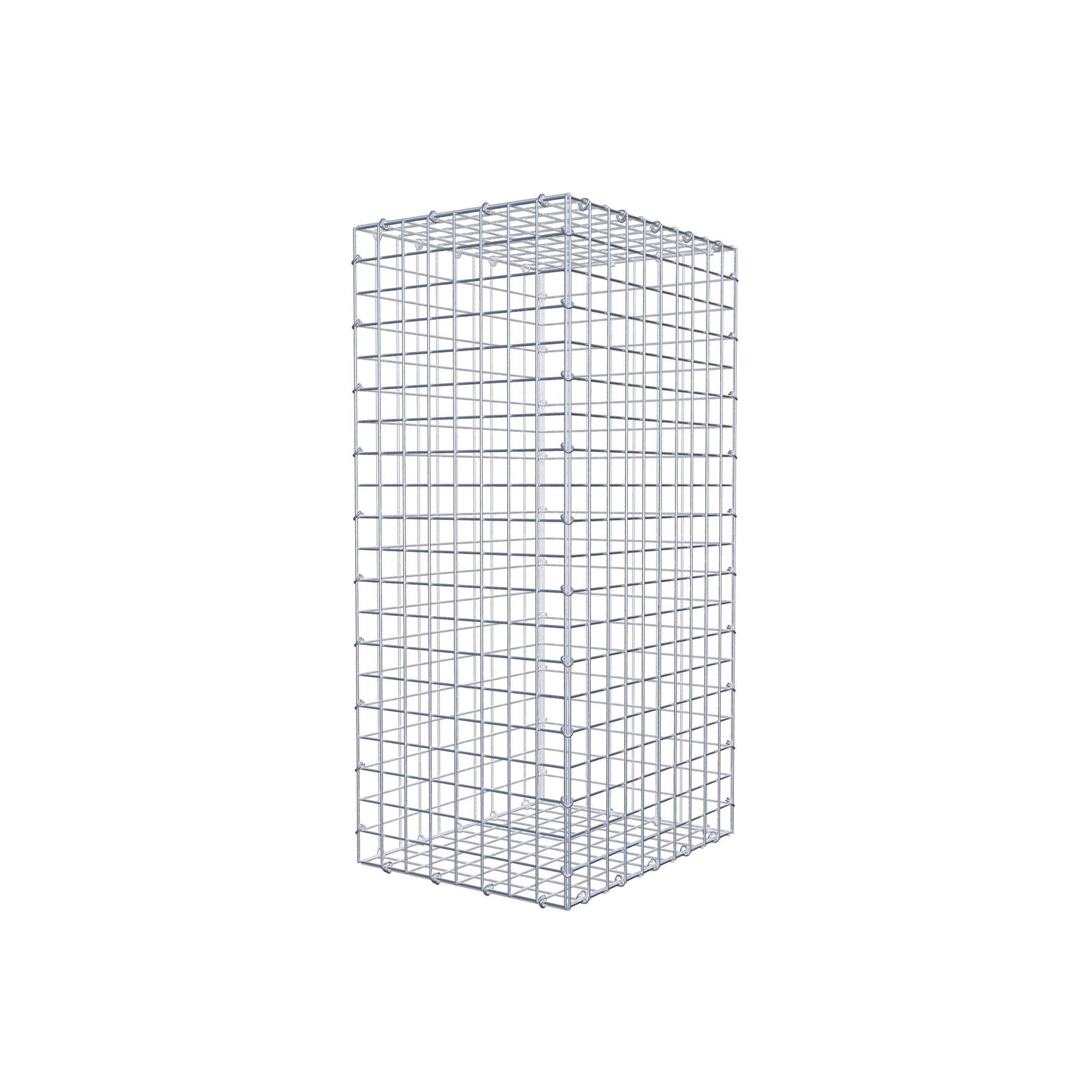 Gabion 100 cm x 50 cm x 40 cm (L x H x P), mailles 5 cm x 5 cm, anneau en C
