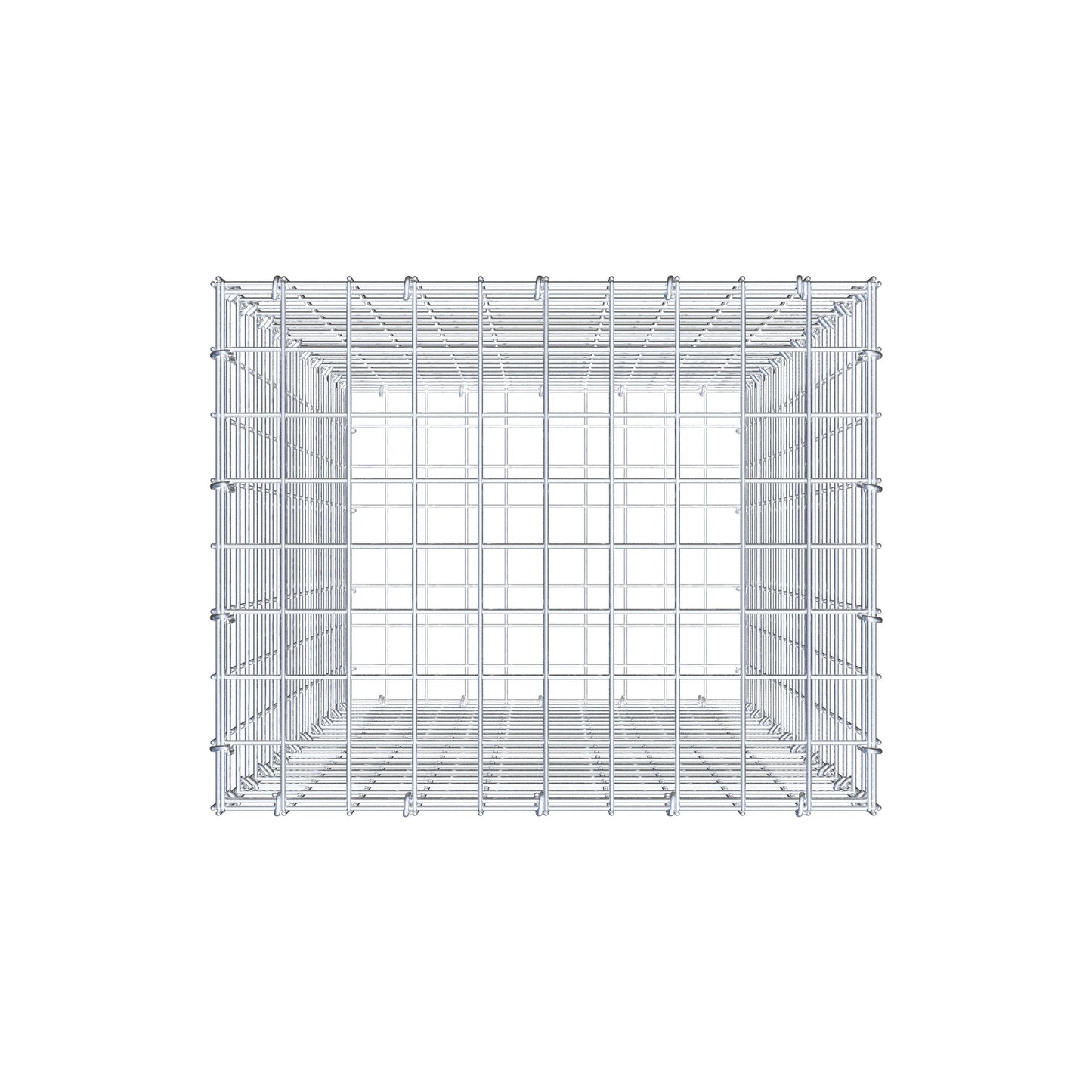 Gabion 100 cm x 50 cm x 40 cm (L x H x P), mailles 5 cm x 5 cm, anneau en C