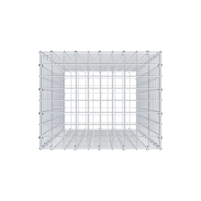 Gabion 100 cm x 50 cm x 40 cm (L x H x P), mailles 5 cm x 5 cm, anneau en C