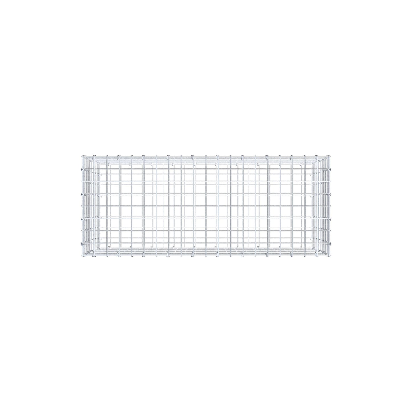 Gabion 100 cm x 50 cm x 40 cm (L x H x P), mailles 5 cm x 5 cm, anneau en C