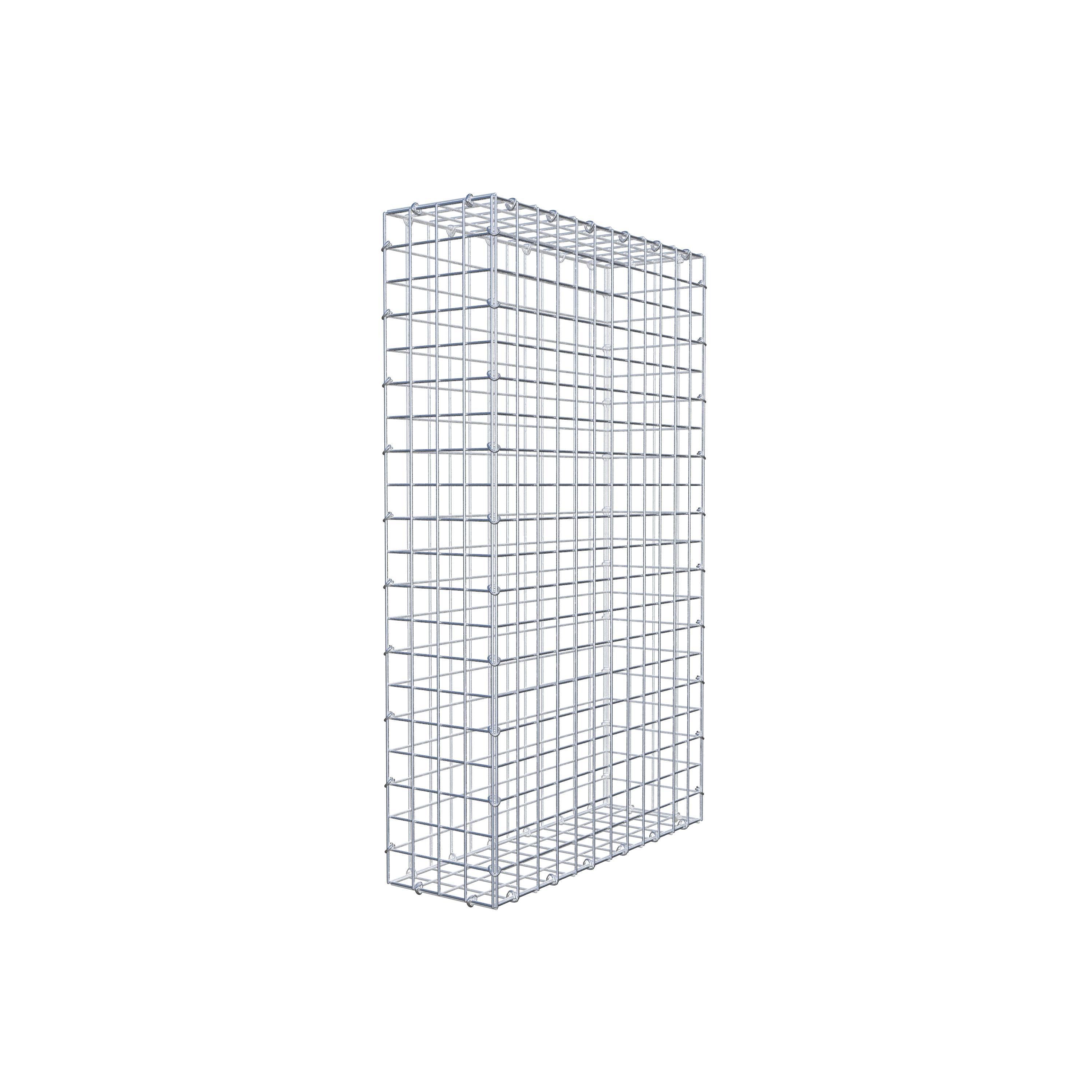 Gabion 100 cm x 60 cm x 20 cm (L x H x D), maskestørrelse 5 cm x 5 cm, C-ring